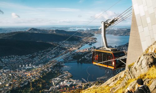 Hurtigruten Seilbahnfahrt Bergen