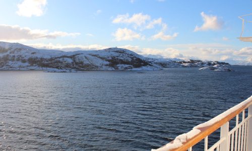 Hurtigruten Winter, Sicht von Bord