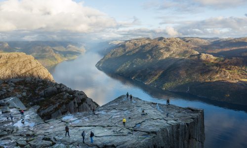 Lysefjord mit Preikestolen bei Stavanger