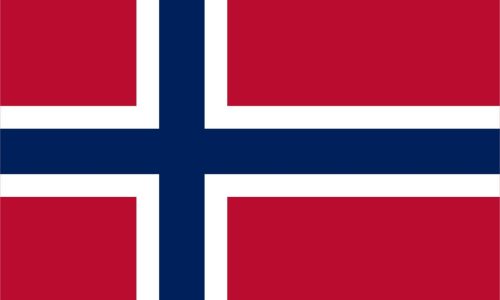 Norwegen Flagge Hurtigruten 2023