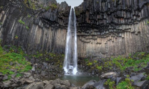 Island Svartifoss Wasserfall